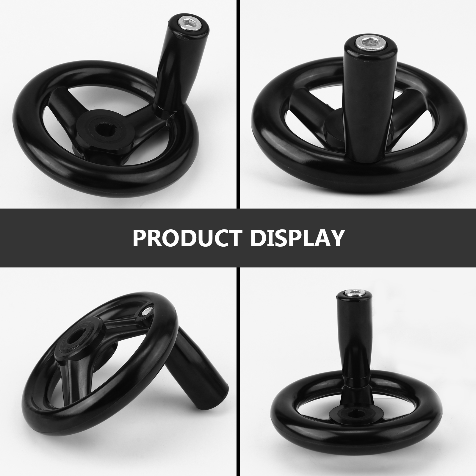 Premium Bakelite Hand Wheel 3 Spoke Round Hand Wheel for Milling Machine Lathe