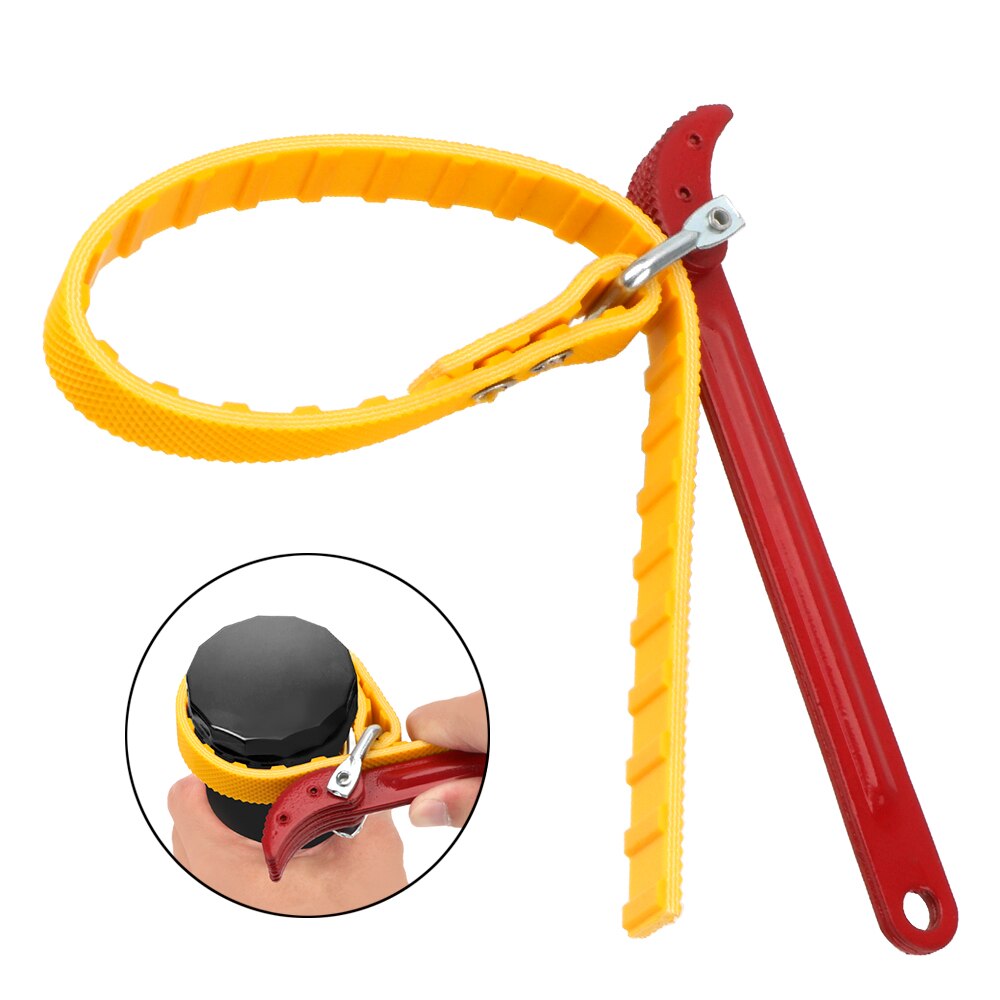 Adjustable Strap Opener Belt Wrench Oil Filter Chain Oil Filter Oil Filter Wrench Puller Strap Spanner