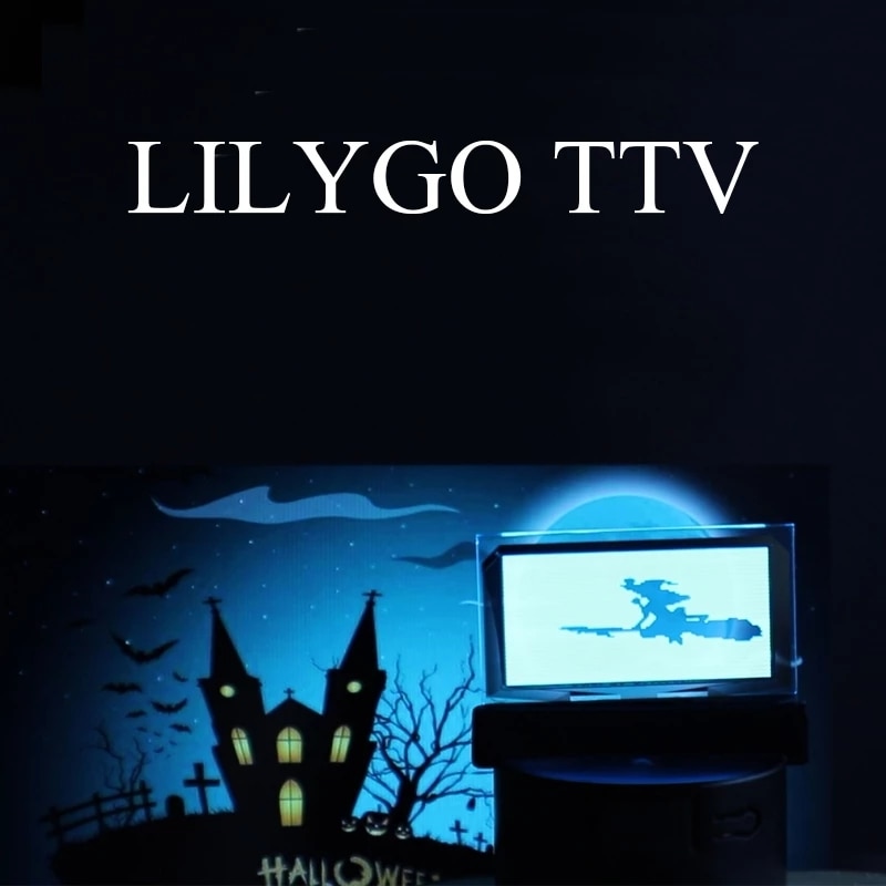 LILYGO TTV transparent screen OLED infrared remote control programmable mini TV ESP32 for Arduino micropython programming