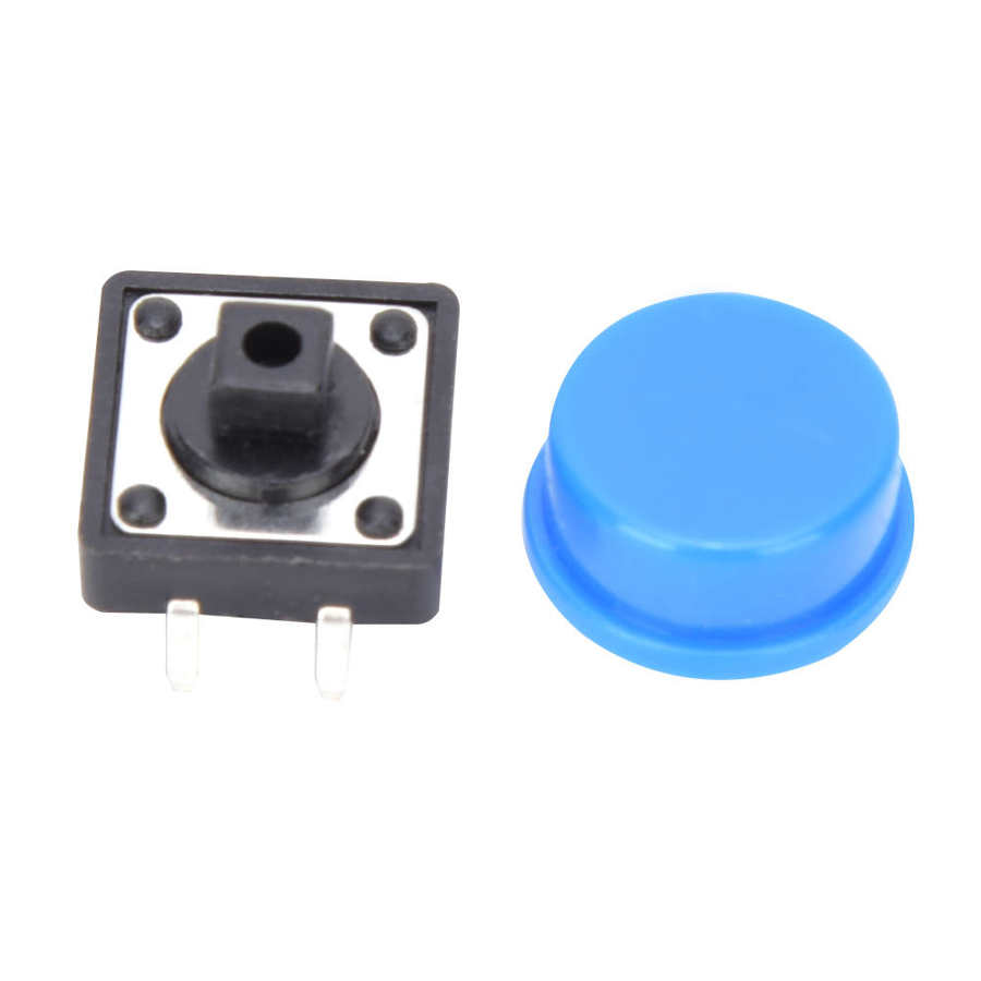 60 Pairs 4 Pin Blue Tactile Push Button Switch Micro Switch for Electronics