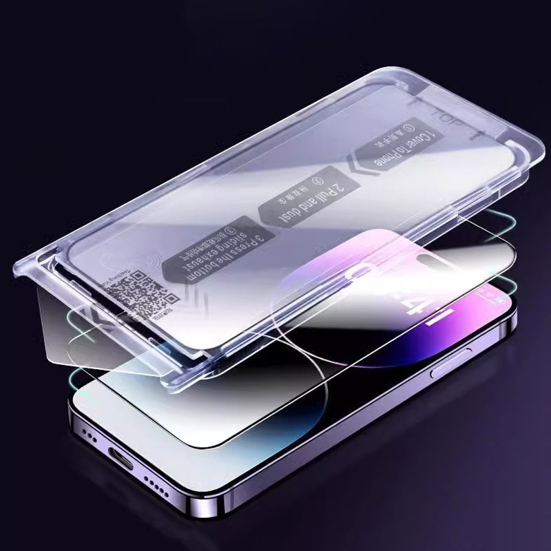 Premium Tempered Glass For iPhone 16 15 Pro Max 16 Plus Easy Install Glass for iPhone16Pro 16 Pro Max Dust Free Screen Protector