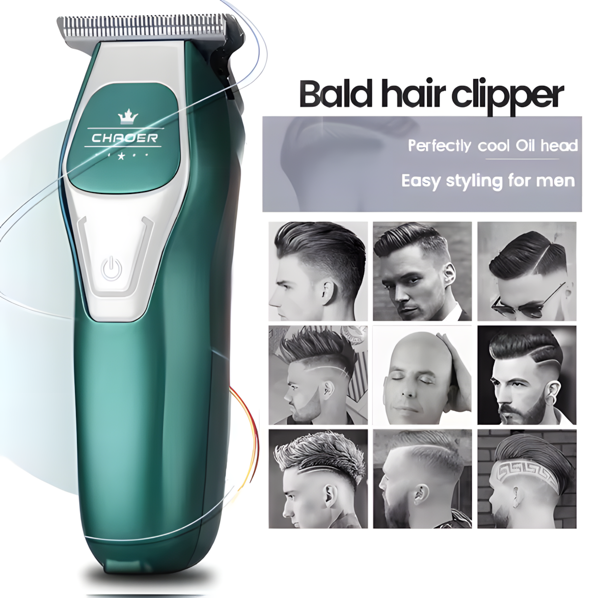 T-Blade Hair Clipper - 0mm Ultra Precise Barber-Grade Shaving & Beard Trimming for Home & Salon Use