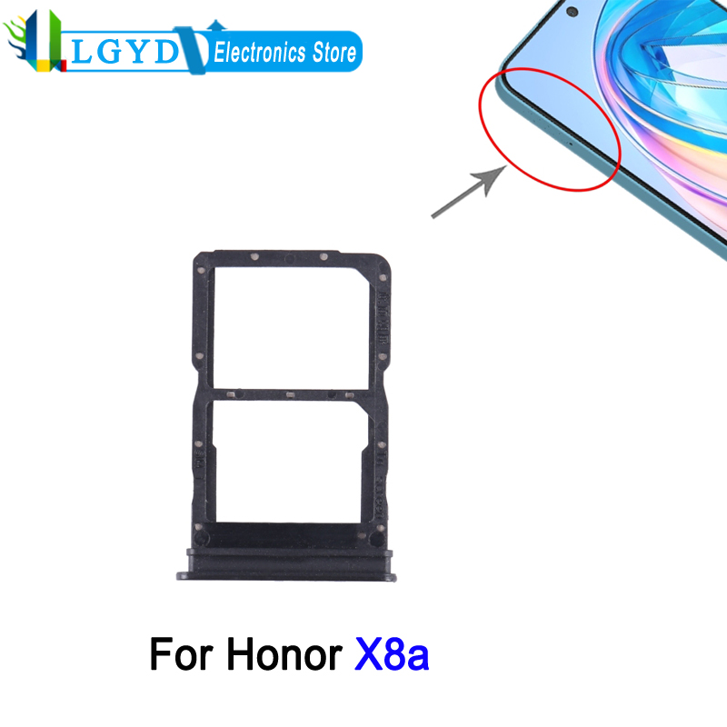 SIM + SIM Card Tray For Honor X8a Phone Dual SIM Card Tray Replacement Part