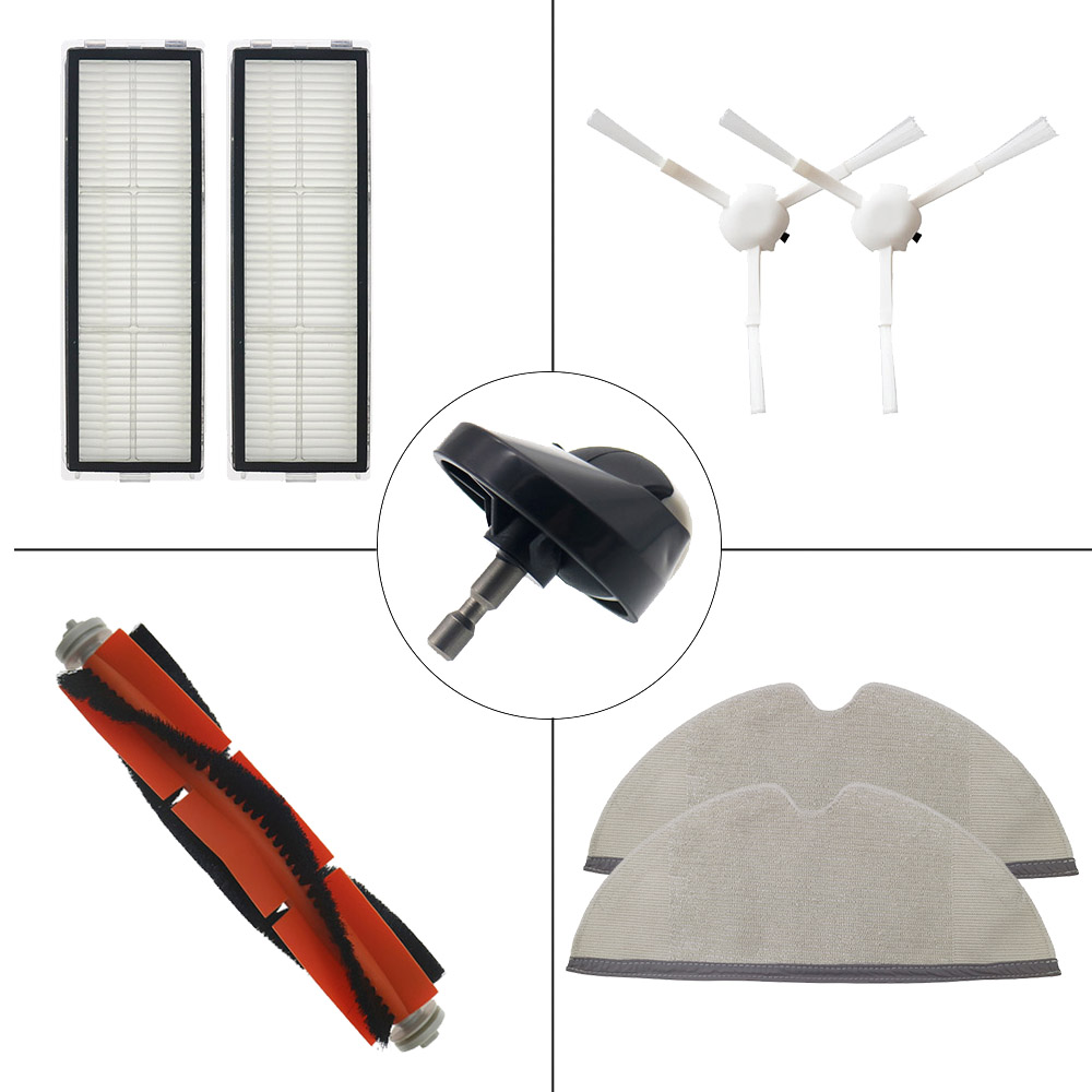 Piezas para Xiaomi Mijia 1C 2C 1T MI Robot aspirador STYTJ01ZHM Dreame F9, cepillo de rodillo, filtro Hepa, mopa, Robot aspirador