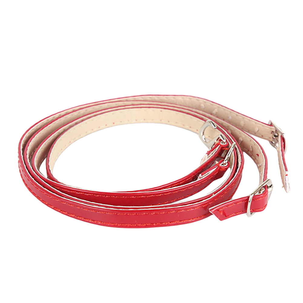 Dames hoge hakken schoenveters pu leer enkel schoenband metalen gespen schoenveters voetverzorging accessoires: Rood