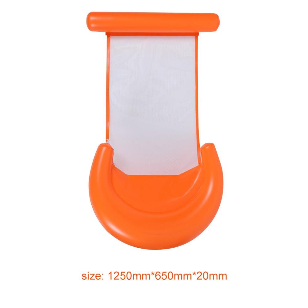 Draagbare Pvc Opblaasbare Drijvende Hangmat Zwembad Strand Aquatic Lounge Stoel Bed Kussen Luchtbedden: Default Title