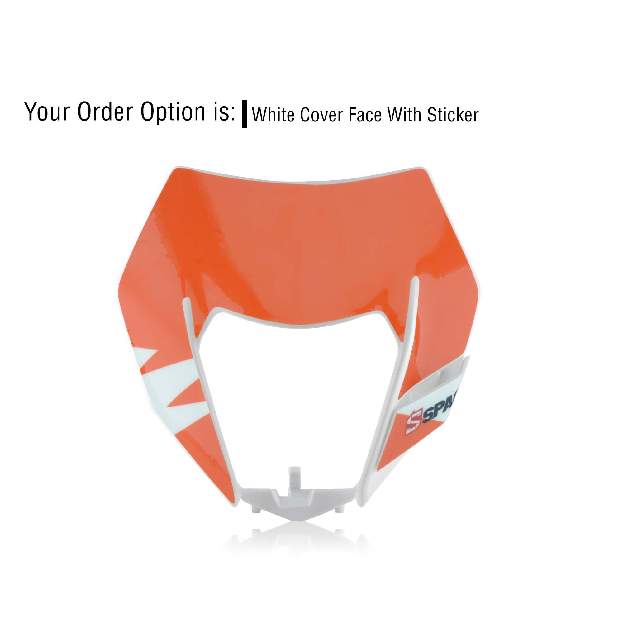 Motorrad LED Scheinwerfer Vorne Lampe Maske Beleuchtung Scheinwerfer Für KTM SXF EXC XCF XCW SMR 125 250 350 450 500 530 sechs Schild MX Enduro: Startseite Aufkleber 1