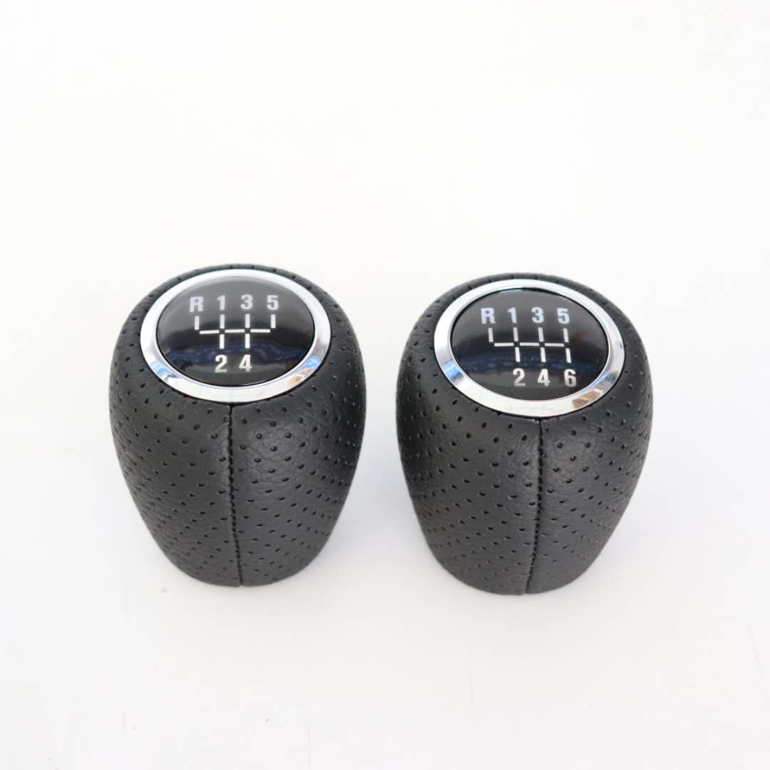 Perilla de palanca de cambios de cuero PU de 5/6 velocidades para Chevy Chevrolet Cruze , , , , , , , accesorios de coche de bola de mano: Leather - 6 Speed