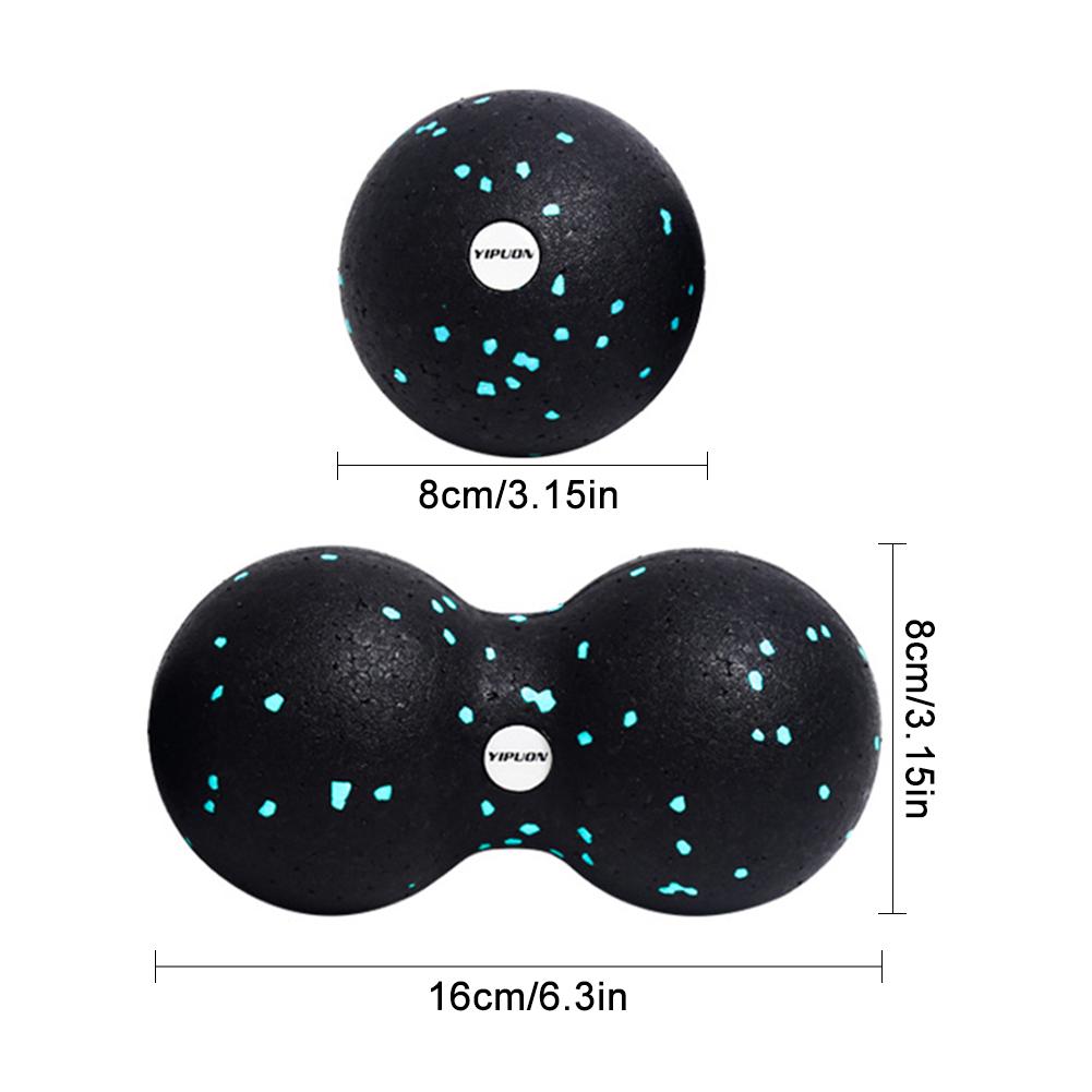 Erdnuss-massageball, yogaball, lacrosse-myofaszienball, hochdicht, leicht, fitness-körperfaszienmassageübung, schmerzlinderung