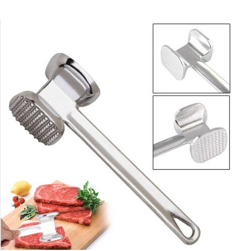 Keuken Tool Vlees Pounder Aluminium Metalen Vlees Mallet Tenderizer Voor Vlees & Gevogelte Gereedschap Steak Rundvlees Kip Vlees Hamer