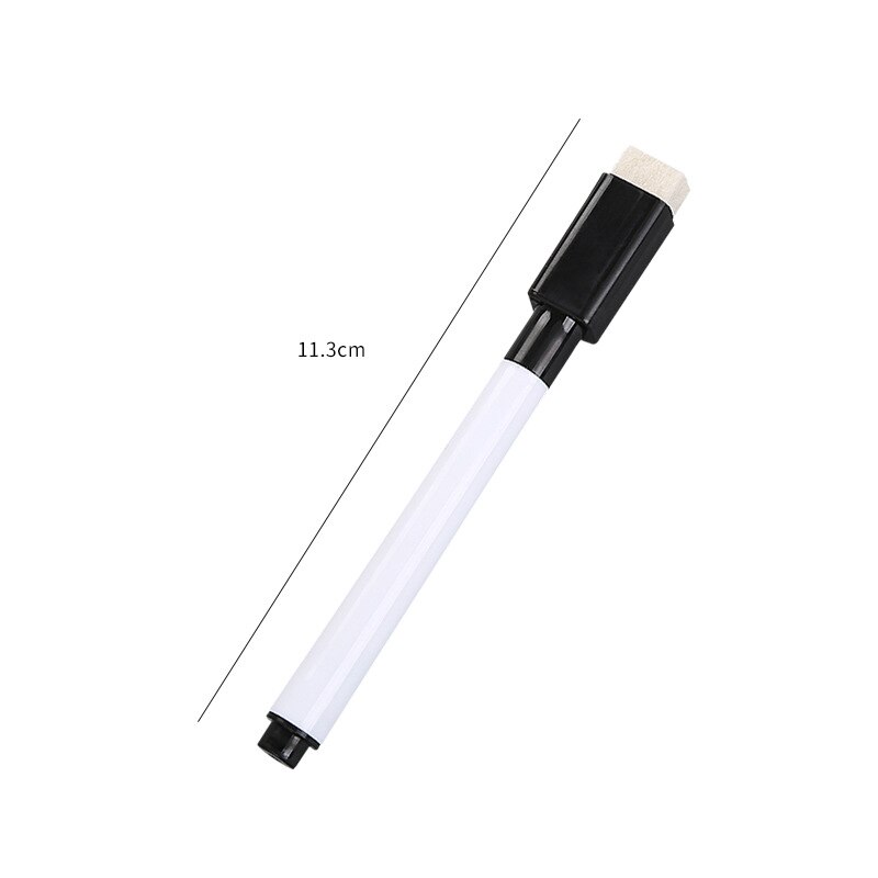 8 stk meget høj, lille farverig whiteboard-pen med børste, der kan slettes miljøbaseret, vandbaseret mærkepen, hvid tavlepen