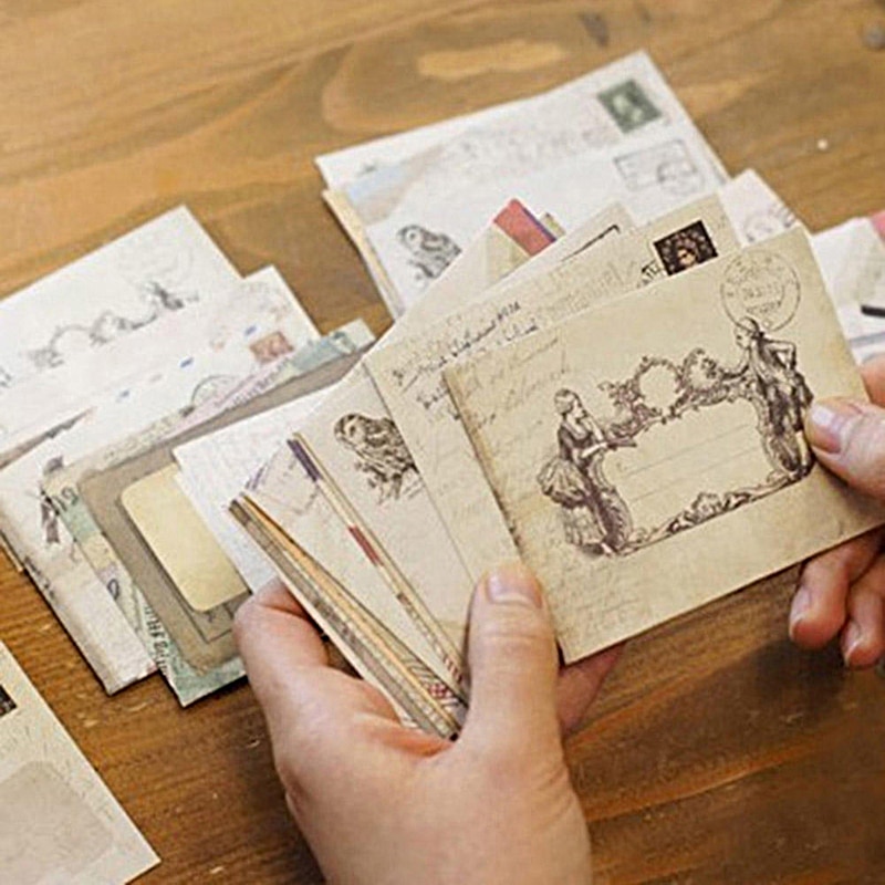 12Pcs/Set Mini Retro Style Travel Envelop Kraft Paper Envelopes For Letter Mini Postcard Small Greeting Years Greeting