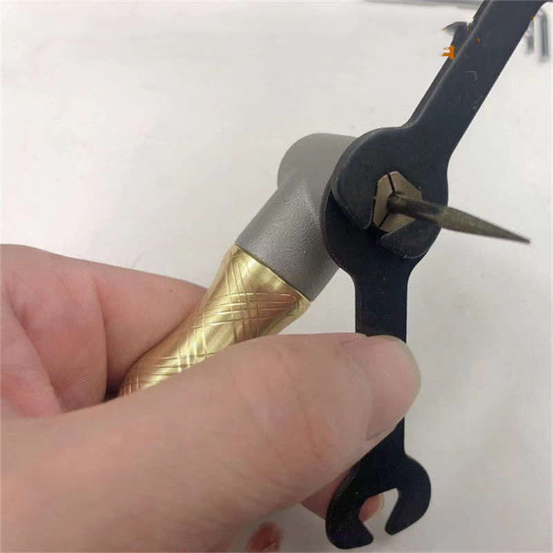 90d graden handstuk voor foredom motor hoekslijpmachine flexibele as slijpmachine maalmolen slijpmachine 90d elleboog graveerpen 2.35/3.0/3.17mm