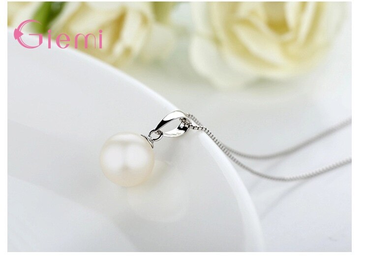 High Class Pearl Earrings Necklaces Original 925 Sterling Silver Party Women Jewelry Sets Buy 1 Get 2 free