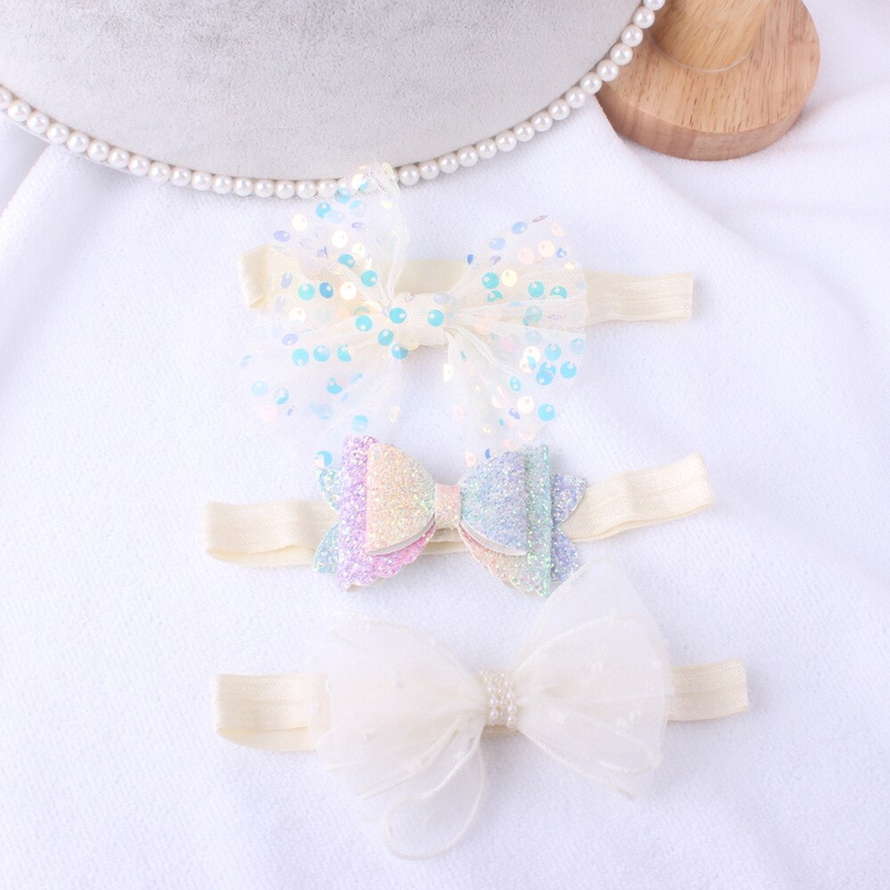 Baby Hoofddeksels Baby Meisjes Baby Peuter Bloem Boog Hoofdband Haarband Accessoires: C