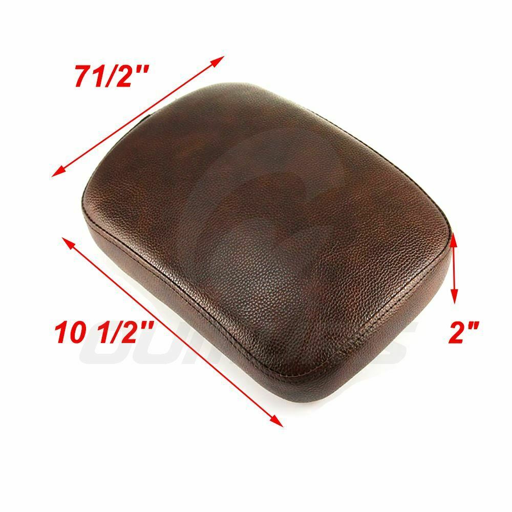 OUMURS Motorcycle Rear Passenger Cushion Pillion Seat Pad Suction Cups For Harley Dyna Sportster Softail Touring XL 883 1200