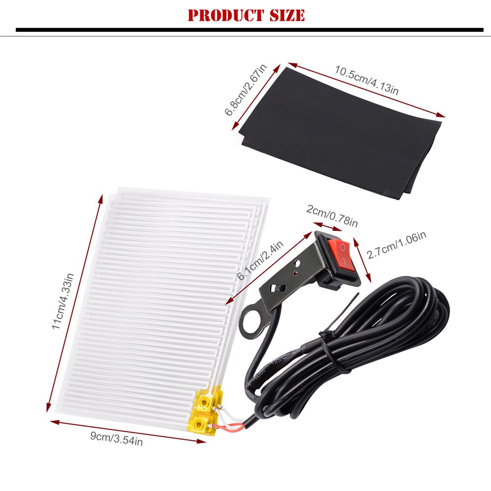 Motorcycle Heated Handle Grips Electric Heating Handle Kit Throttle Pads Handlebars ATV Scooter Grips Heater