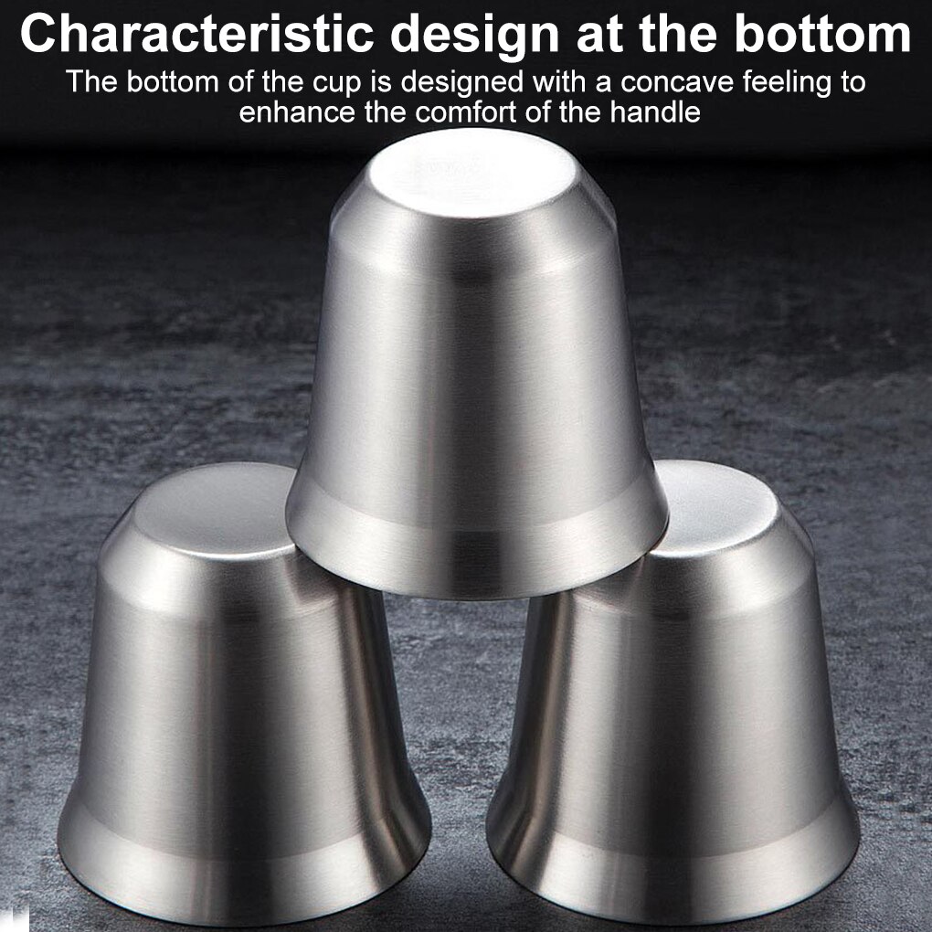 Stainless Steel Coffee Cup 2-layer Insulated Coffee Mug for Drinking Water Tea Beer Cocktails