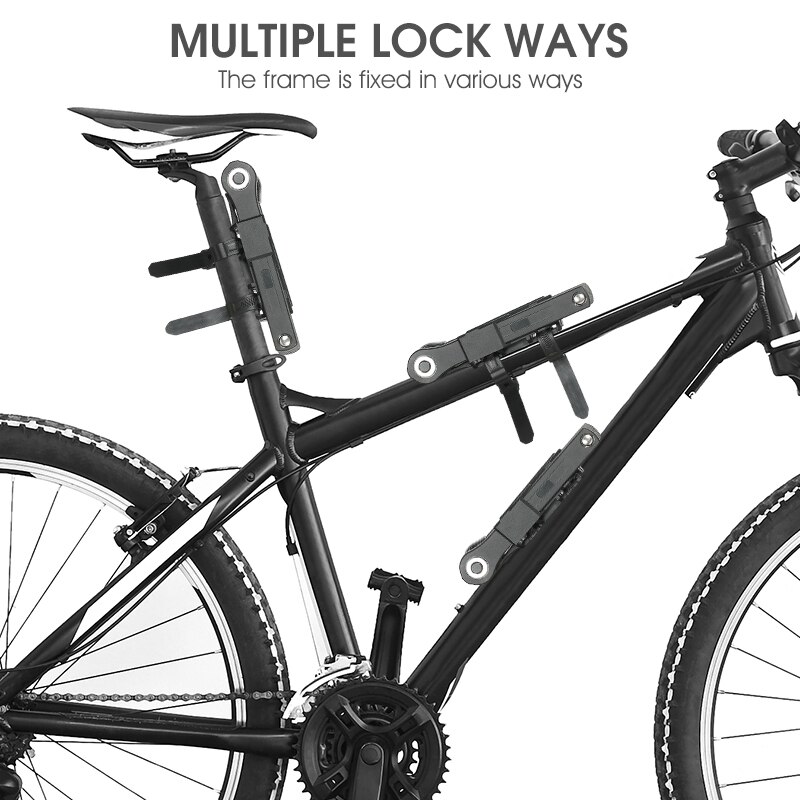 WEST BIKING Foldable 4-Digit Combination Chain Lock – 850mm, 10mm Thick, Anti-Theft Security