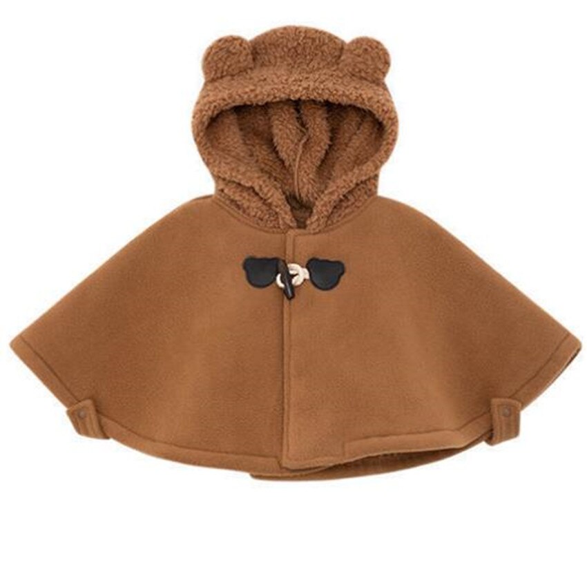 Manteau d'hiver en coton pour enfants, vêtements à capuche, couleur unie, pour filles et garçons, manteau décontracté, à la , vêtements d'extérieur: Marron / 110