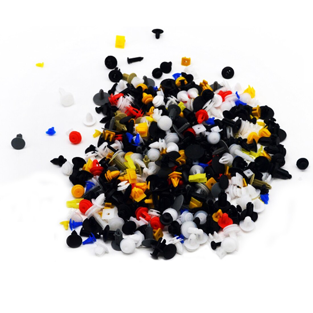 Dewtreetali Mixed Auto Fastener Car Bumper Clip Universal 100/200/500/1000pcs Retainer Rivet Door Panel Fender Liner Car Styling