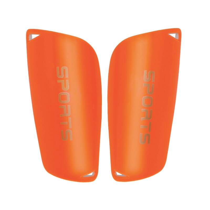 Thickened Strength Plastic Guard Plate Comfortable Protection Adult Children Football Leg Protector: Orange / S