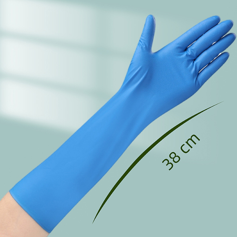Laborhandschuhe, chemische Nitrilhandschuhe, säure- und alkalibeständiges Gummi, Latex, wasserdicht, Einweghandschuhe, 10/20/50/100 Stück: verrotten