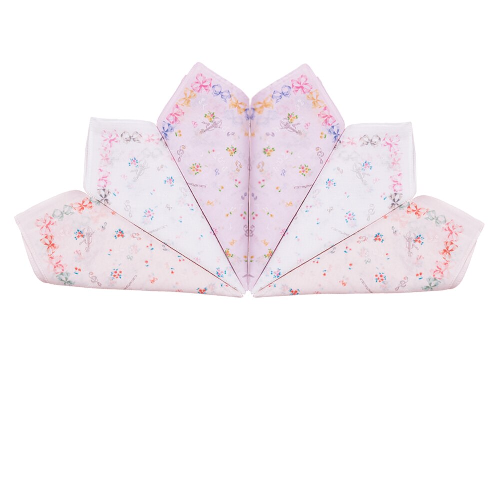 Cotton Handkerchief Flower For Girl Children 1 Set