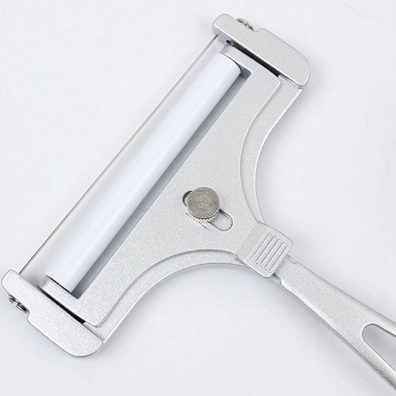 Stainless Steel Cheese Slicer, Adjustable Thickness Wire Cheese Cutter for Soft, Semi-Hard, Hard Cheeses