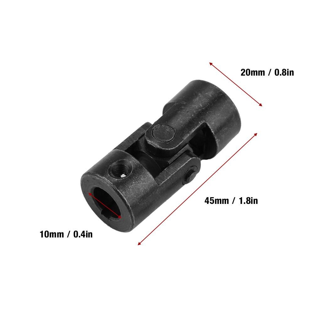 Axelkoppling motorkontakt gör-det-självstyrande kardanled med kilspår 10*20*45mm motorkontakt
