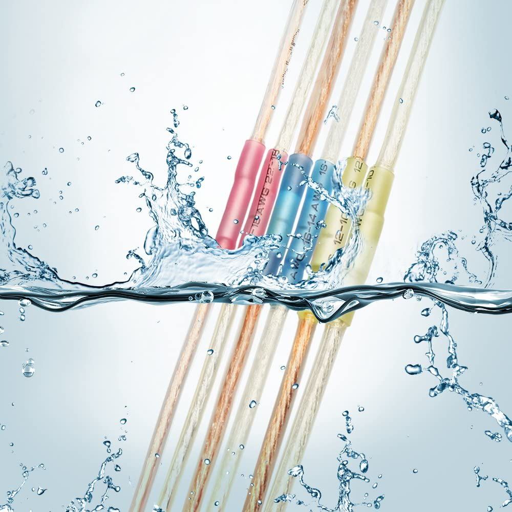 Connecteurs thermorétractables 10-22 AWG, connecteurs à sertir étanches pour câbles, connecteurs bout à bout, jeu de connecteurs à souder, 200 pièces