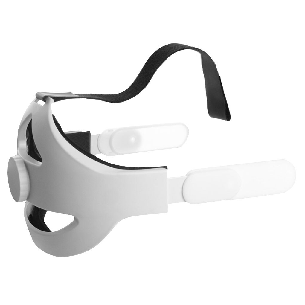 Adjustable Strap VR Glasses for Oculus Quest 2 VR Increase Supporting forcesupport and improve comfort-Virtual Reality Access: White