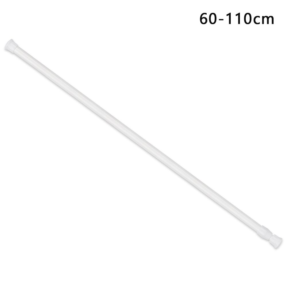 Multi Purpose Spring Load Durable Loaded Hanger Hanging Rods Bathroom Product Extendable Sticks Curtain Telescopic Pole: 60-110cm