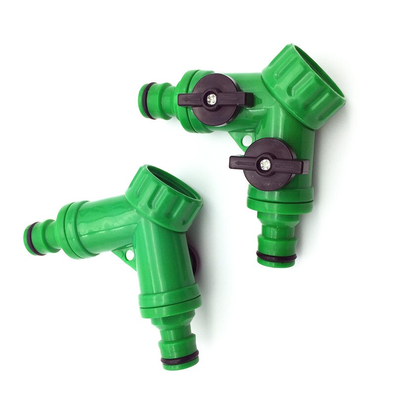 5 Pcs Y Connector Quick Coupling Drip Irrigation System Adapter 2-way Valve Garden Irrigation G3 / 4 " Internal Thread