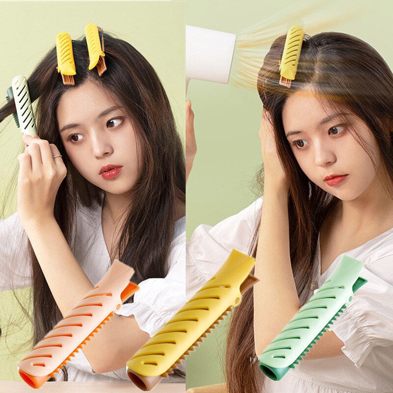 2 Pcs Pink Hair Curlers Set Sleeping Overnight Reusable Hair Root Fluffy Clip Women Girls Portable Styling Tools