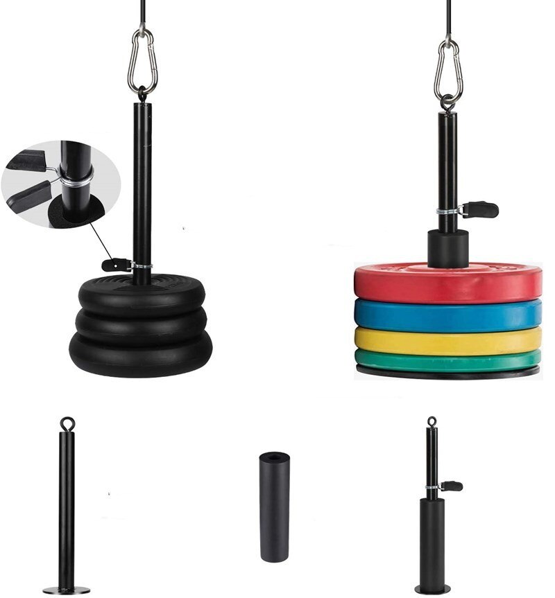 Gym Home Weight Bearing Dumbbell Bracket Fitness Pulley Cable System Attachment Weight Lifting Plates Crossfit Power Exercises
