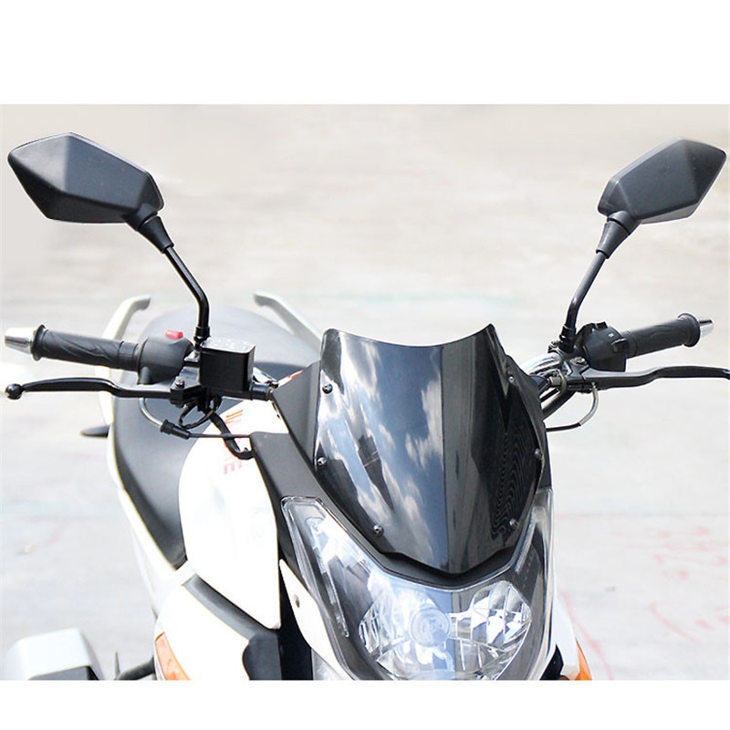 Espejos de visión trasera de scooter eléctrico universal espejo lateral ATV 8mm 10mm moto rbike retrovisor moto espejo moto rcycle accesorios
