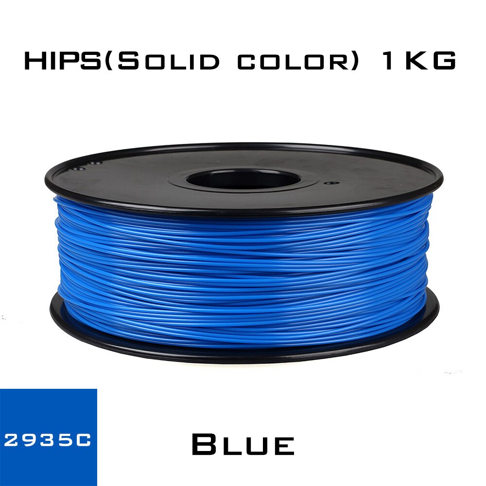 3dsway-filamento HIPS de plástico para impresora 3D, Material Reprap Makerbot de , 1,75mm, 1kg: HIPS 1.75 Blue