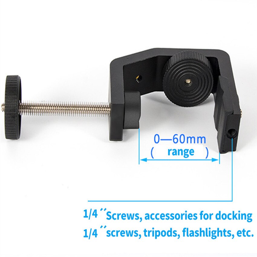 Aluminum Alloy Desk Fixing Clip UNC1/4 Inch Screw ... – Grandado