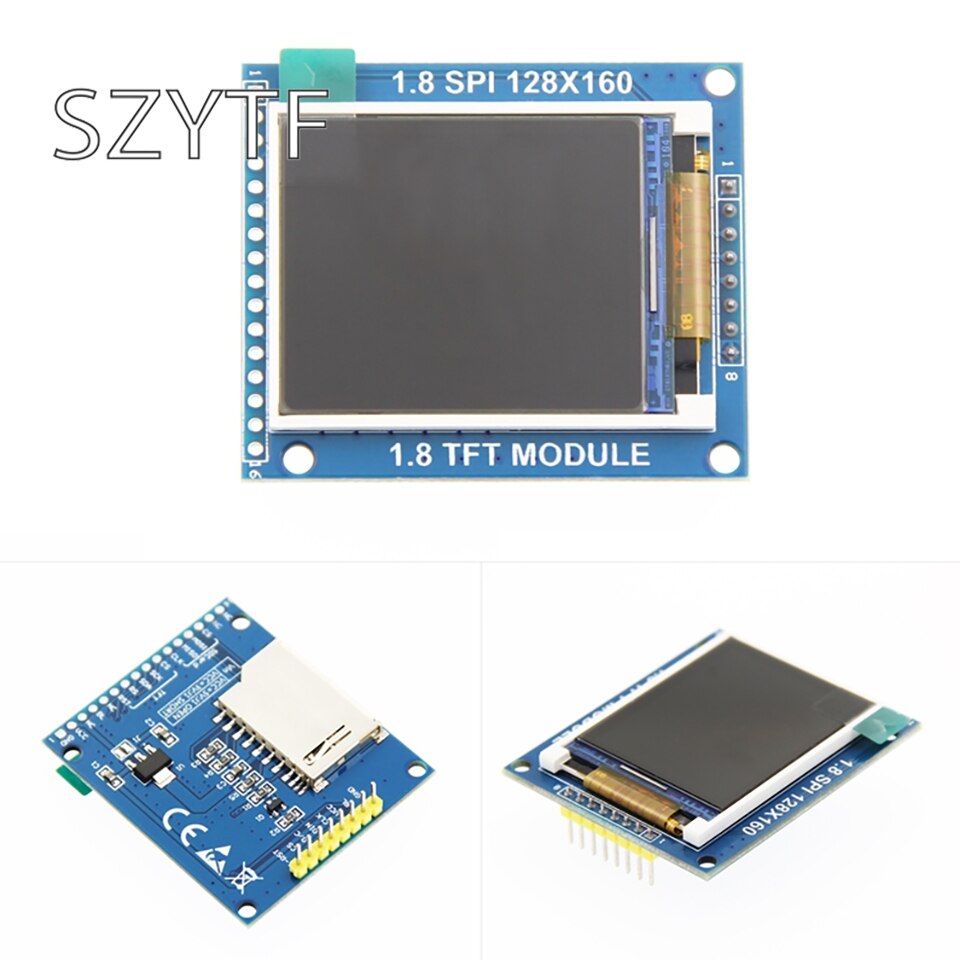 1.8 inch TFT module LCD display module with PCB backplane SPI serial port only 4 IO