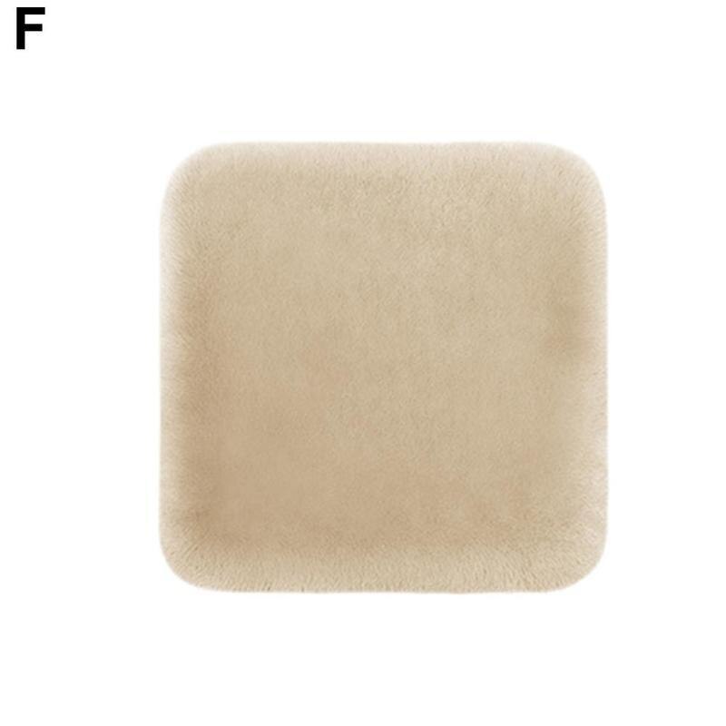 Universal fuzzy plys bilsæde pude uld pels varm bil sæde pude betræk stol pude bil interiør tilbehør 1pc: F