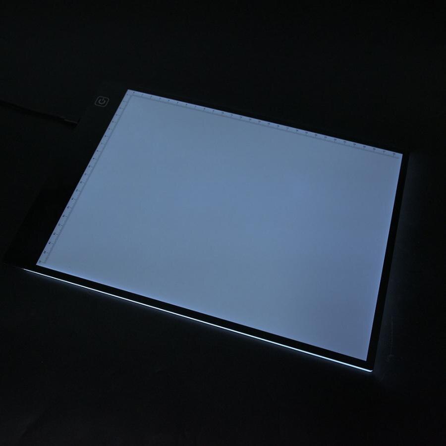 A4 ultratynde kopibord med skalasporingslyspude lysboks til maling af kopibord