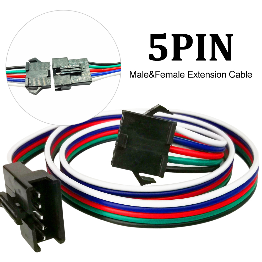 2Pin 3Pin 4Pin 5Pin Männlich Weiblich Verlängerung Kabel 0,5 m 1 m 2 m JST Draht Stecker Stecker Kabel für WS2811 WS2812 RGB LED Streifen Licht: MULTI / 5-9 Stücke