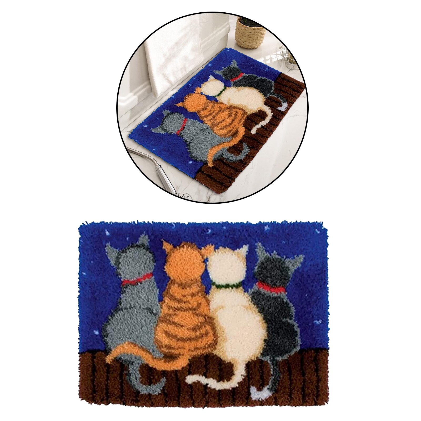 DIY Latch Hook Kit for DIY Embroidery Cushion Carpet Tapestry Rug Making Kits