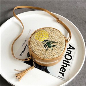 Women Vintage Beach Straw Bag Ladies Handmade Woven Rattan Messenger Handbag Summer Bali Bohemian Crossbody Shoulder Bags: N