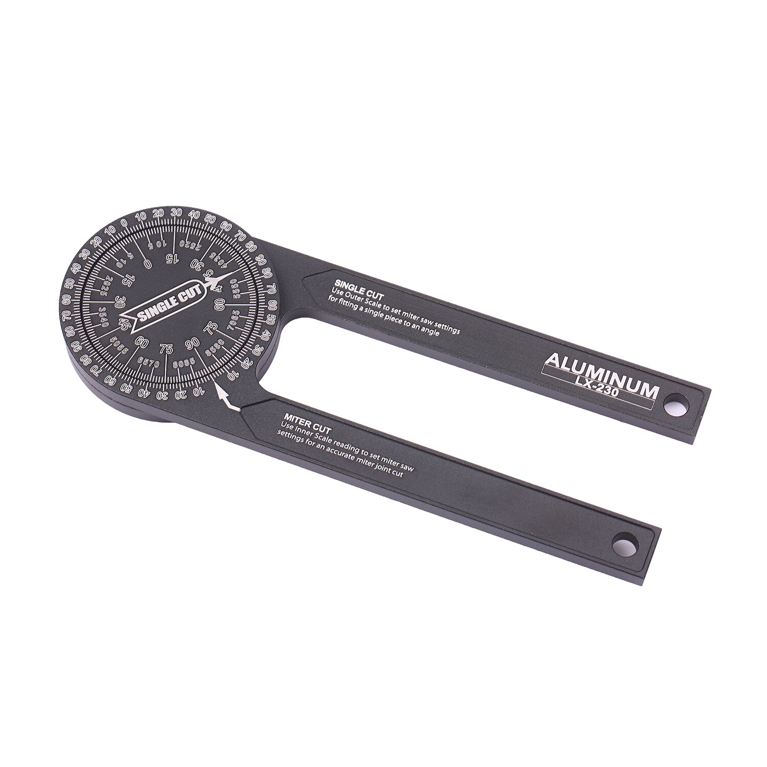 Miter Saw Protractor Angle Measuring Transfer Rule Angle Gauge for Carpenters ABS Metric Ruler Renovation Work Home Improvement: Black