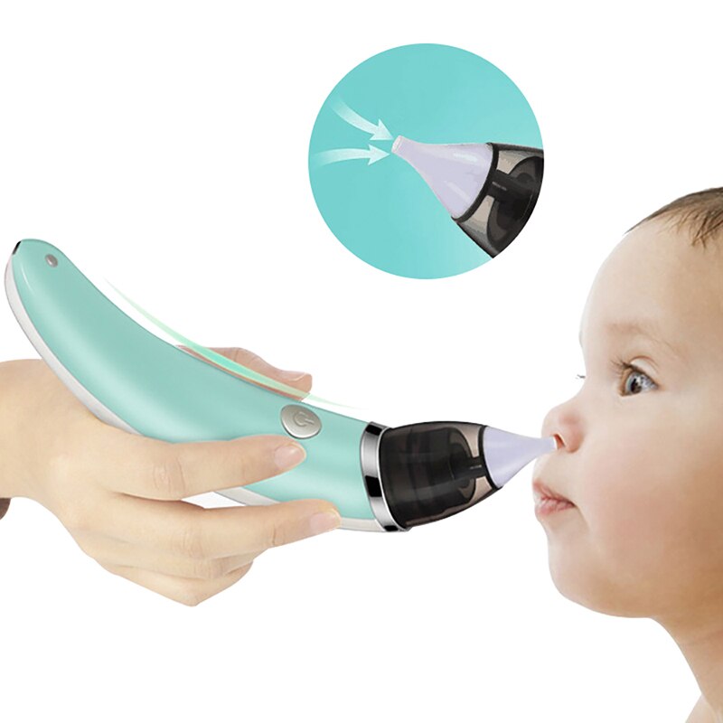 Dispositif d'aspiration nasale électrique pour bébé nettoyant aspirateur Nasal pour bébé Silicone souple pour nettoyer le nez