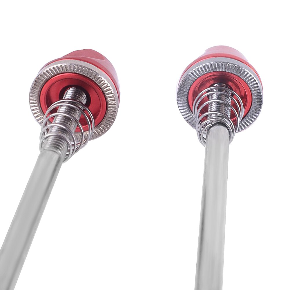 Pinchos de cubo de la rueda de la bicicleta, pinchos de liberación rápida QR delanteros y traseros para bicicleta de montaña o carretera, eje de palanca de 145/185mm, 48 g/par pincho de eje Ti