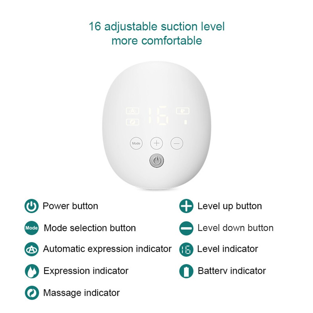 Dubbele Elektrische Borstkolf Baby Accessoires Wearable Stille Onzichtbare Handen Gratis Borst Pompen 3 Modes 16 Niveaus Verstelbare