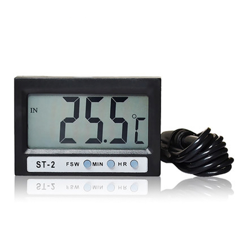 in aus LCD Dual-Weg Digital-Auto-Thermometer &Ampere; Uhr ST2